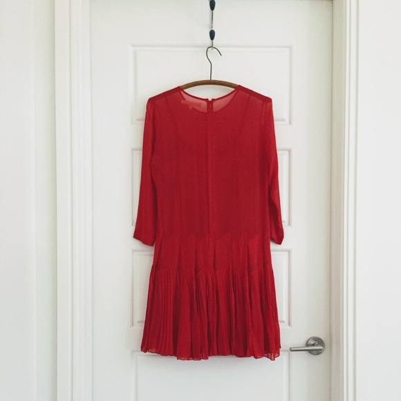 Alexa Chung for Madewell Carine dress - red, sz. 2 - Picture 4 of 8